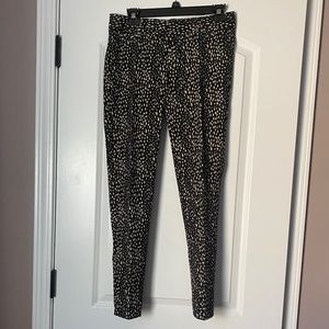 Banana Republic Factory Sloan Fit Black/Tan Spotted Ankle Pant